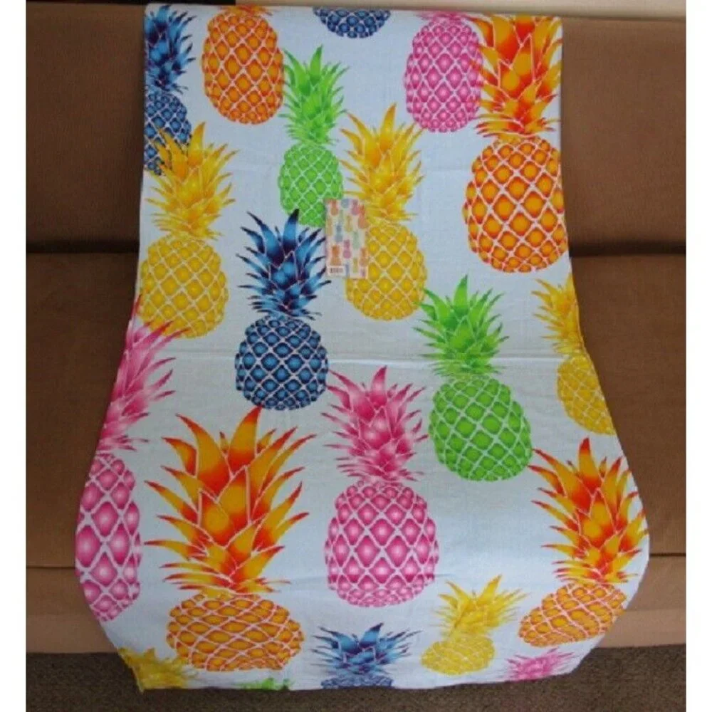 New Colorful Pineapple Beach Towel Cotton Bath Pool GIFT Fruit Pineapples Pastel
